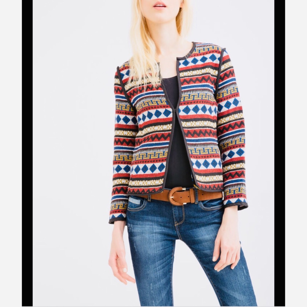 OVS blazer in ethnic print